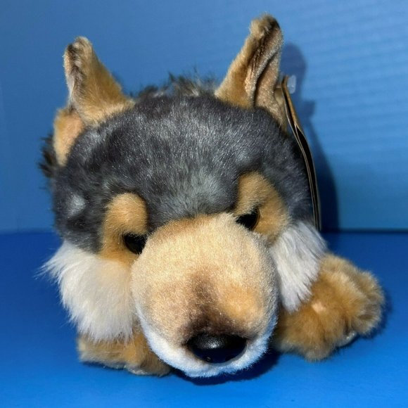 Miyoni By Aurora World Wolf Dog 11" Plush Gray Brown Stuffed Animal w/ Tag 26264 - Picture 2 of 11
